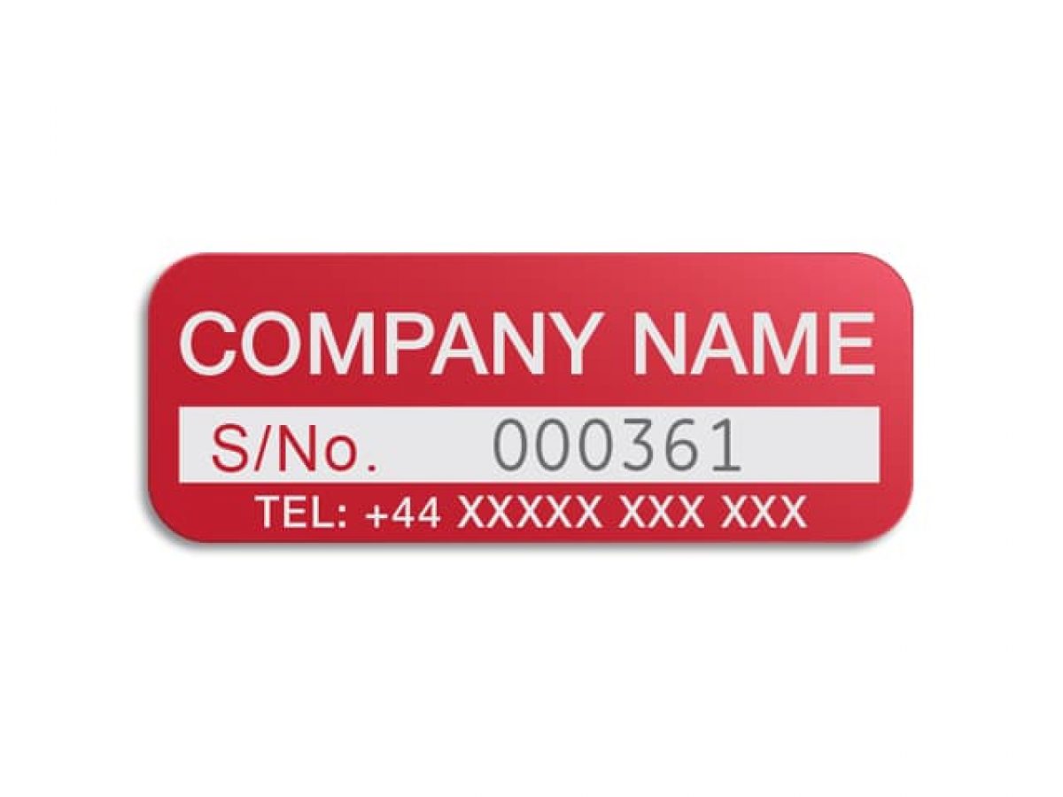 Number Label Stickers Round 1 Inch Serial Number Size Sticker