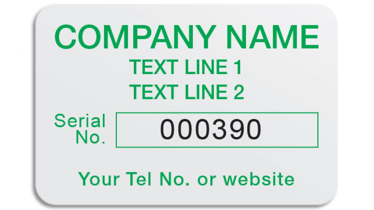 Office File Marking Stickers, Serial Number Sticker